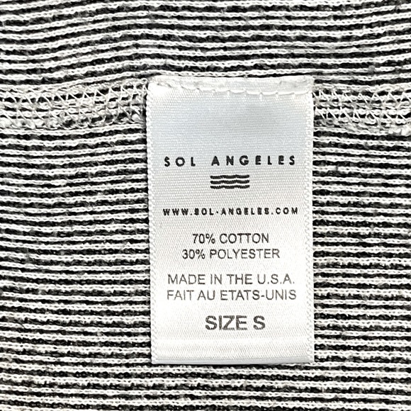 Sol Angeles Apres Cold Shoulder Dress, Grey Sz S - Picture 7 of 7